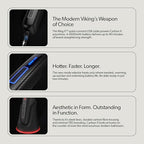 The Beard Struggle Carbon X Heated Beard Brush, Cordless Beard Straightener for Men with Adjustable Temperature 160–200°C – Ionic Anti-Frizz Carbon X Technology Beard Straightening Brush