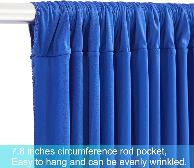 10 Panels Royal Blue Backdrop Curtains - Image 7