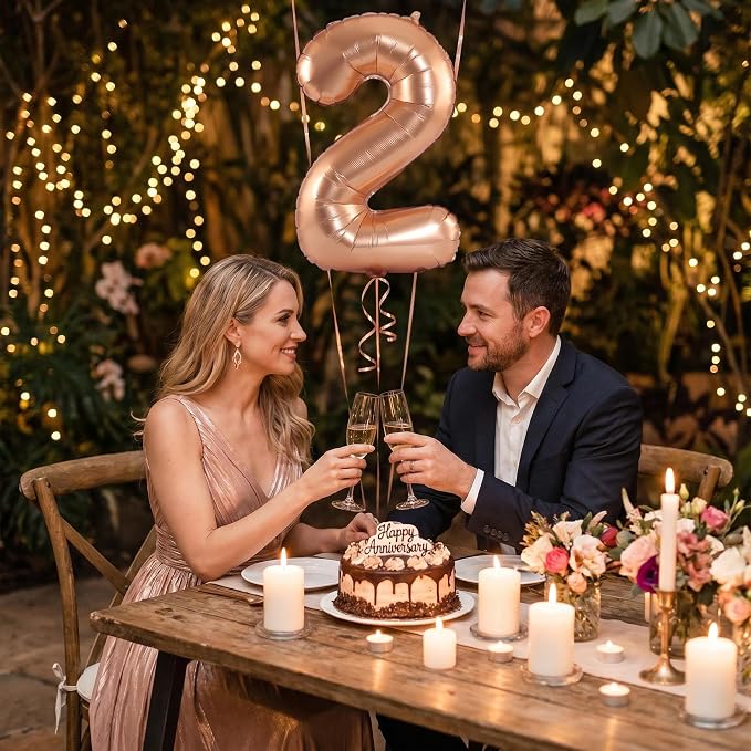 YPSelected 32 Inch Large Foil Helium Number Balloon Birthday Wedding Party 0-9 - Image 4