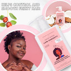 Ethnic Gals Low Porosity Hair Mask - Deep Moisture & Repair Treatment for Curly, Coily, Dry Hair with Shea Butter & Argan Oil, Restores Softness & Shine, 9.5 fl oz (280ml)