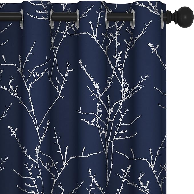 Deconovo Living Room Curtains 63 Inches Long, Thermal Insulated, Room Darkening by Unknown