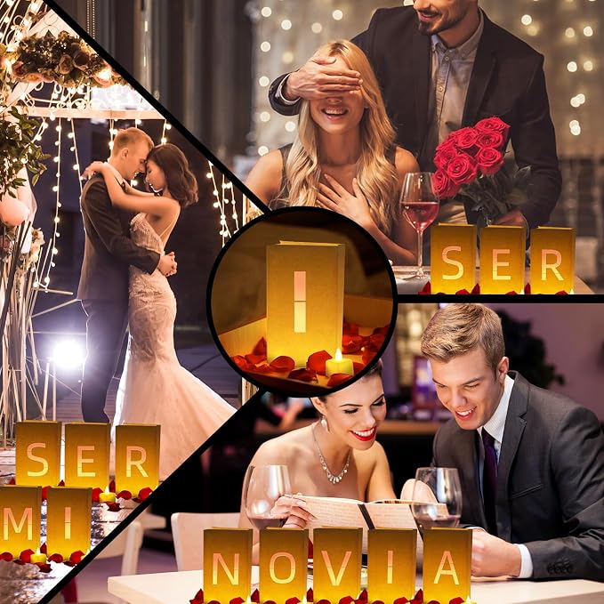 Quieres Ser Mi Novia Light Up Letters, Include Light up Letters, - Image 4
