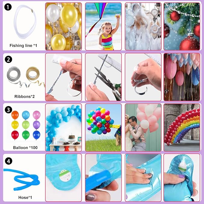 Balloon Pump, Dual Nozzles Electric Balloon Pump - Image 4