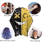Barber Capes for Men Hair Cutting Capes with Snaps Salon Capes for Stylists Waterproof Hairdresser Gown Cape- 63”× 56”(Yellow)