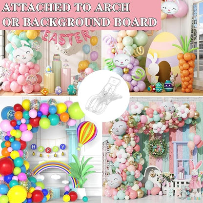 10 Pack Plastic Transparent Balloon Arch Clips - Image 3