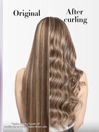 LUVME Invisible Clip in Hair Extensions Real Human Hair, 20 inch 110g 6Pcs, Natural Chestnut Brown Highlights Human Hair Extensions Clip ins for Women, Natural Seamless Straight Human Hair