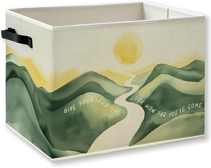 Boho Sunset Inspirational Classroom Storage Basket by KSDUT
