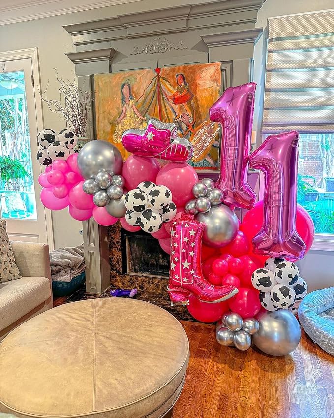 Pink 2 Balloon - Number Balloon 40 Inch, 2nd Pink Birthday Decorations | Large - Image 8