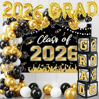 Graduation Decorations 2026, Balloon Arch Kit and Backdrop - Image 7