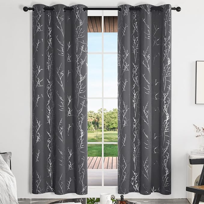 Deconovo Living Room Curtains 84 Inches Long, Thermal Insulated, Room Darkening - Image 2