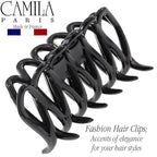 Camila Paris CP3522 French Small Hair Clips for Women Thick Hair for Long Curly Wavy Hair, Girls Hair Claw Clip, Durable Styling Big Claw Clip for Thick Hair, Strong Hold No Slip Grip, Made in France