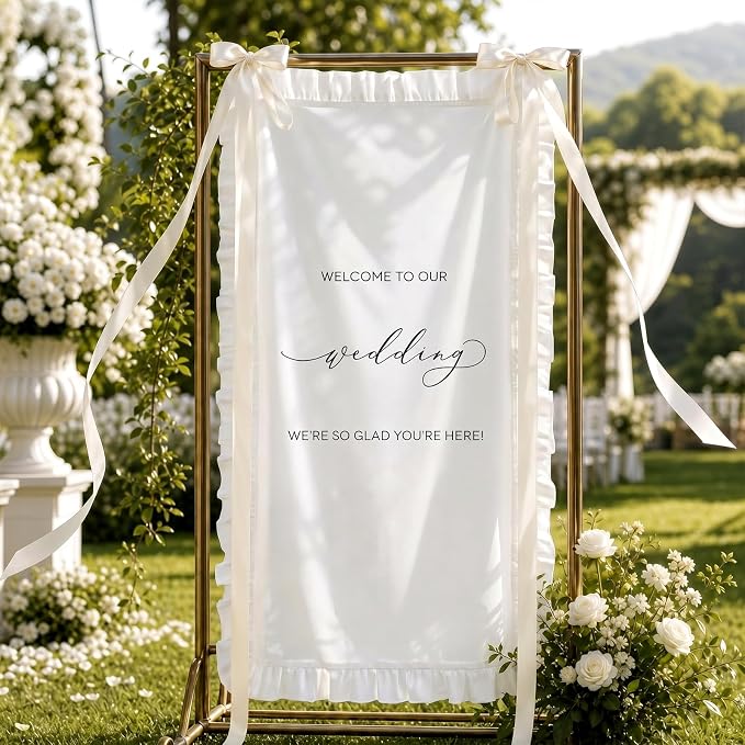150x60cm Large Wedding Welcome Banner Sign by MiMaikNeonSign