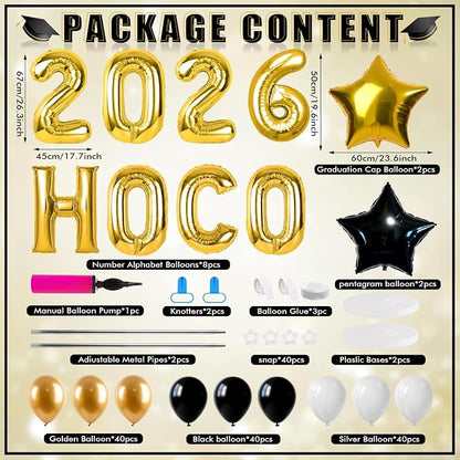 2 Sets Homecoming 2026 Balloon Column Stand Party Decorations Kits - Image 5