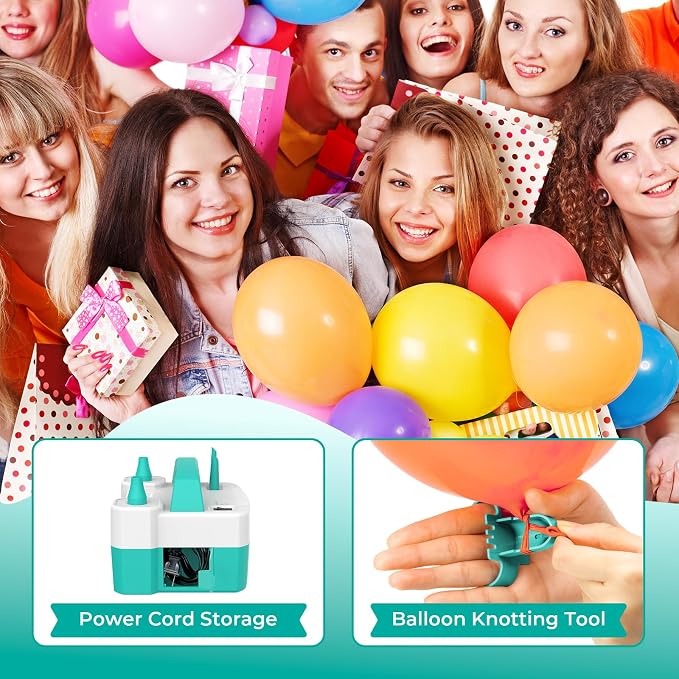 ETENWOLF Electric Balloon Pump for All Balloons | Balloon Inflator for Birthday - Image 5