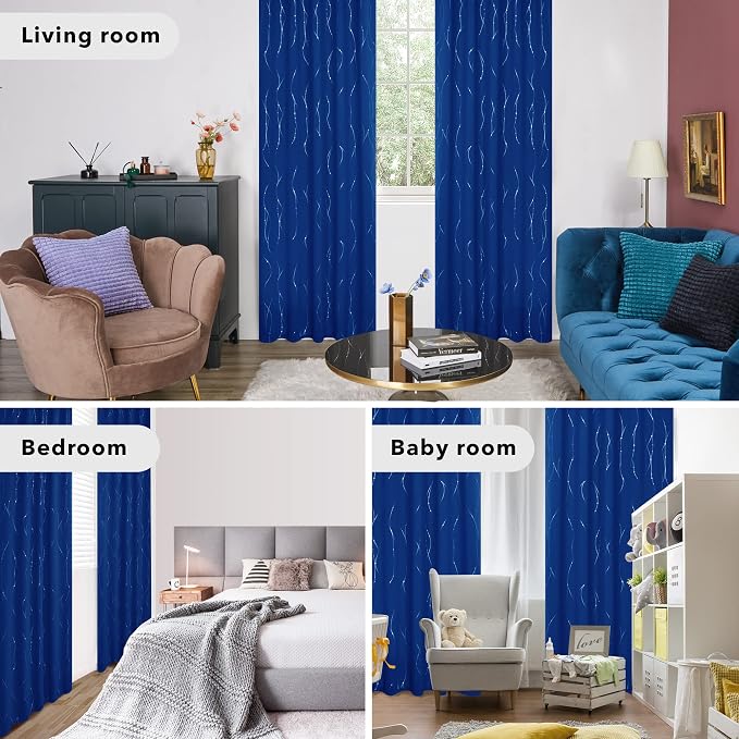 Deconovo Blackout Back Tab Curtains - Image 7