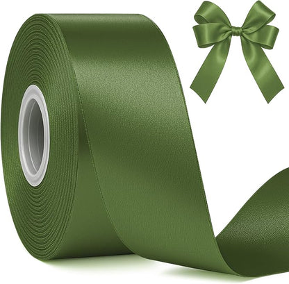 30Yards 1 1/2In Army Green Ribbon by Fullive