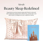 Kitsch & Disney Desert Crown Satin Pillowcase with Zipper – Soft Cooling, Better Than Silk Pillowcase, Disney Design for Kids Rooms & Toddler Bed Time Pillow Case – Queen/Standard 19x26