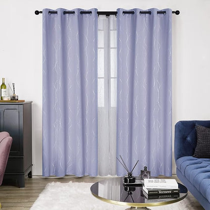 Deconovo Living Room Curtains 84 Inches Long, Thermal Insulated, Room Darkening - Image 2