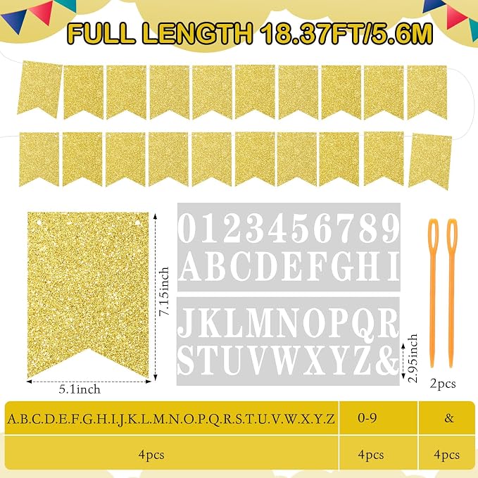 Mooliwe 171 Pcs DIY Custom Banner Kit Make Your Own Customizable Sign - Image 2