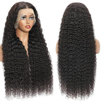 34Inch Deep Wave Lace Front Wigs Human Hair 13x6 Lace Front Wigs Human Hair Pre Plucked 200% Density for Women Deep Curly Glueless Wigs Human Hair Pre Plucked with Baby Hair 34Inch