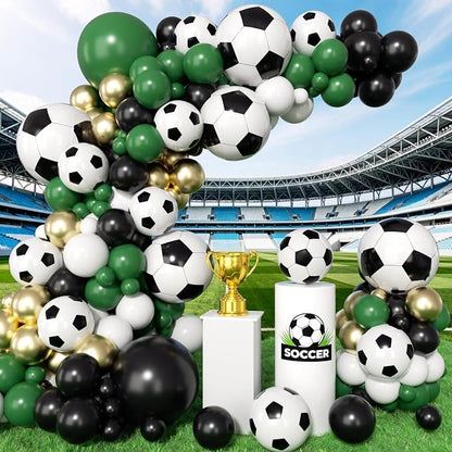 Soccer Balloons Garland Arch Kit 151Pcs by Unknown