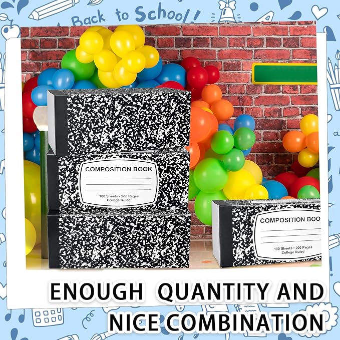 Denylo pro 3 Pcs Back to School Balloon Box Decoration Sets NoteBook Balloon Box - Image 4