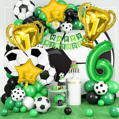 4D Sphere Soccer Balloons 8 Pcs 22 inch Champion Trophy Balloons - Image 3