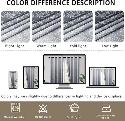 DWCN 100% Blackout Curtains for Bedroom 96 Inch Long - Image 9
