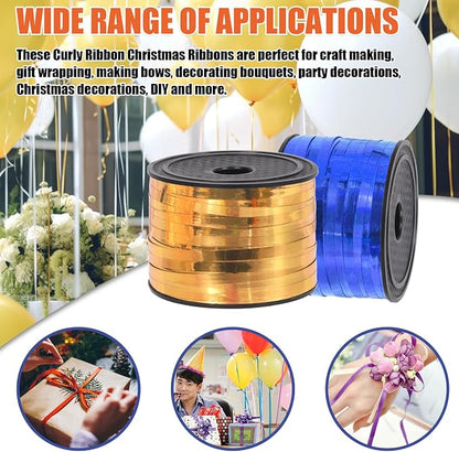 Tanstic 9Pcs Wide Curling Ribbon Set, 800 Yards Total Assorted Colors Wrapping - Image 7