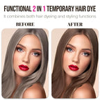 Temporary Hair Color Wax Dye,Hair Spray Color, Natural Hair Wax Color, Kids Temporay Hair Wax Dye Ash for Halloween Cosplay,Party,Masquerade (Brown, 120g)