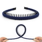 Fashion Headbands for women Girls Non-slip hair band Comfy Headband Hair Hoop Resin teeth Comb Hair Accessories (4 Colors)