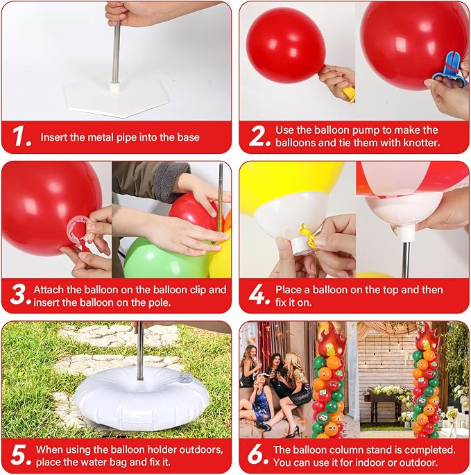 2 Sets Vbs Camping Balloon Column Stand Kit - Image 4