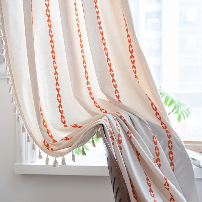 Sutuo Home Boho Curtains 96 inches - Image 4