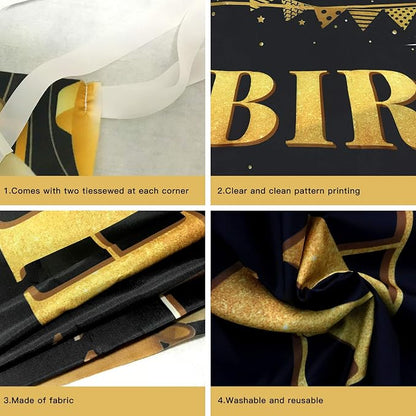 Large Happy 70th Birthday Decoration Banner, 70th Birthday Party Decorations - Image 4
