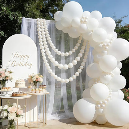 White Link Balloons, Pearl Quick Balloon - Image 4