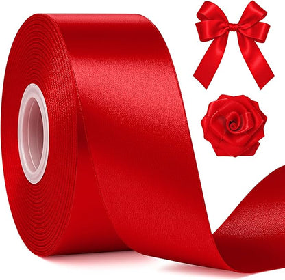 1 1/2In 30Yards Polyester Red Ribbon by Fullive
