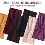 Yeshan 12 Pack Wide Twist Headbands for Women No slip Turban Headband Stretchy Criss Cross Head bands Yoga Workout Sport Hair bands Solid colors Bandana Headbands