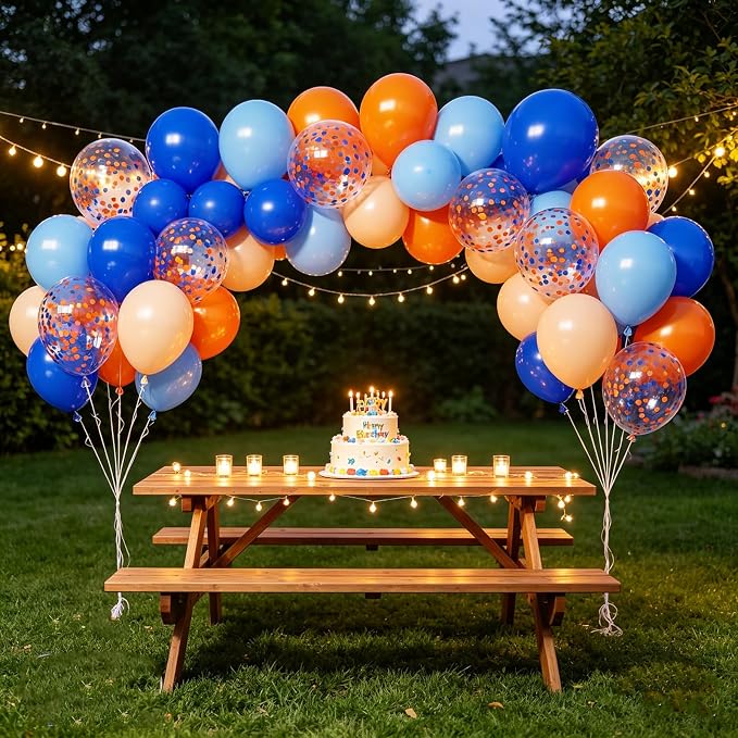 Blue and Orange Balloons - Image 6