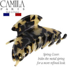 Camila Paris CP2473 French Hair Clip for Women Thick Hair for Long Curly Wavy Hair, Handmade Flow, Girls Hair Claw Clips, Durable Styling Big Claw Clip for Thick Hair, Strong Hold Grip, Made in France