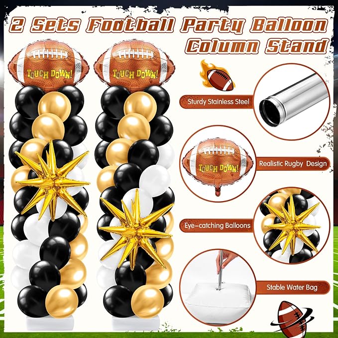 Kasyat 2 Sets Football Balloon Column Stand Kit - Image 3