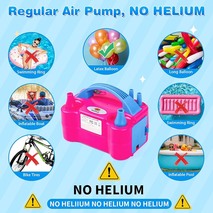 Balloon Pump Electric Portable Dual Nozzle Air Pump - Image 6