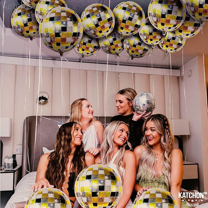 KatchOn, Shiny Disco Ball Foil Balloons - Image 6