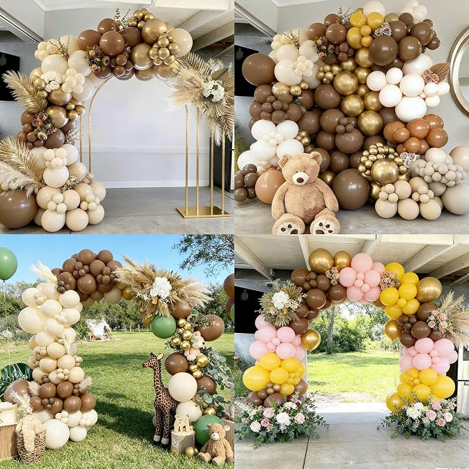 50pcs Matte Brown Balloons 12 Inch, Premium Dark Coffee Thick Latex Party - Image 3