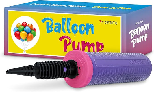 Balloon Pump Hand Held, Inflator Air Pump by CozyGreens