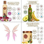 Ritual Botánico Keratina Orgánica | Treatment to Straighten, Repair and Relax Hair | All Natural, Organic & Vegan Ingredients | Product of Colombia (3 Piece Kit-SOS Shampoo)