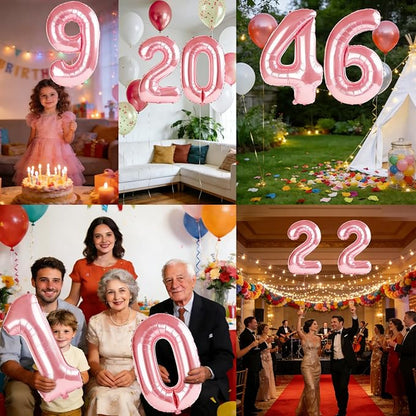 40 Inch Number 46 Balloons for 46th Birthday Party Decorations, 0-100 Jewelry - Image 7