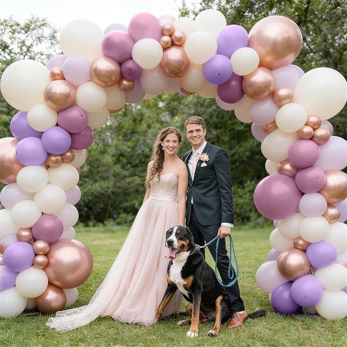 Dusty Purple Balloon Arch Kit, Boho Balloon Garland - Image 5