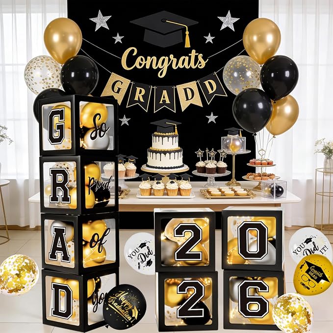 Graduation Decorations Class of 2026, Balloons Boxes - Image 6