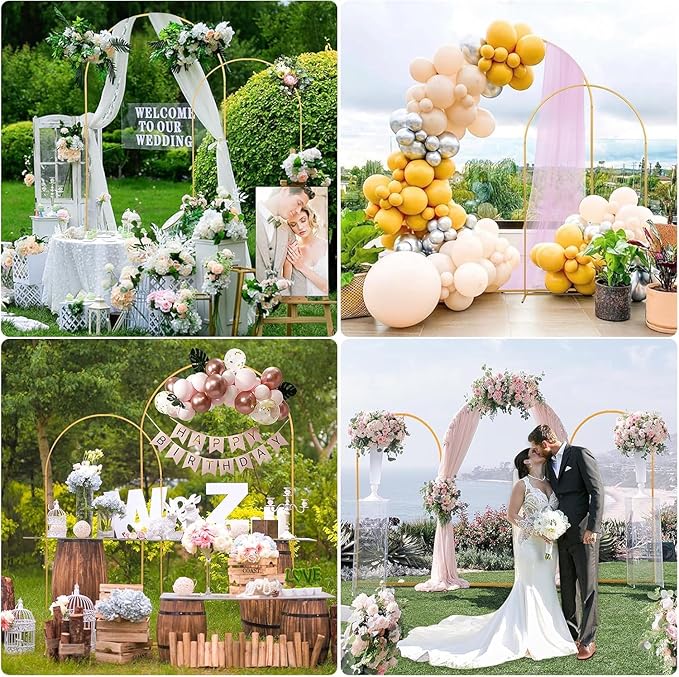 Wedding Arch Backdrop Stand Set of 2 - Image 5