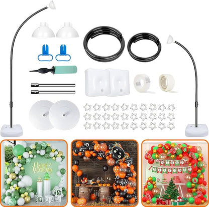 Balloon Arch Kit for Party Birthday Decoration 9.2FT & 6FT | Black Bendable by ASTILAZO